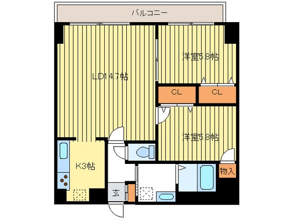 ハイムエルデＺＷの物件間取画像